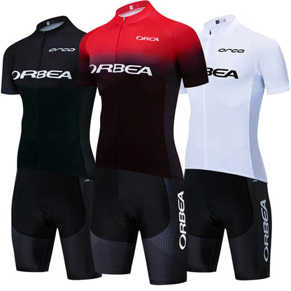 Conjunto Ciclismo Orbea Orca Pro 2024: Maillot y Culotte Secado Rápido, Unisex, 4 Bolsillos